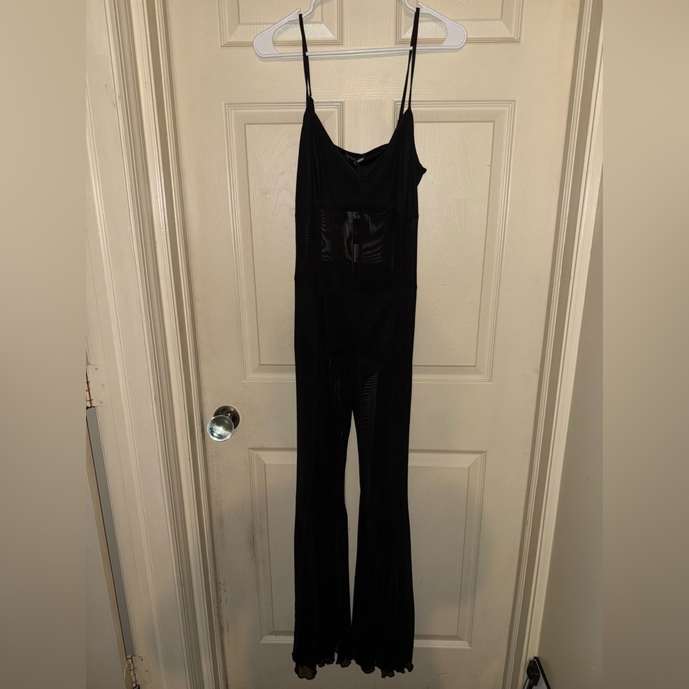 Fashion Nova Sleek Black Jumpsuit
